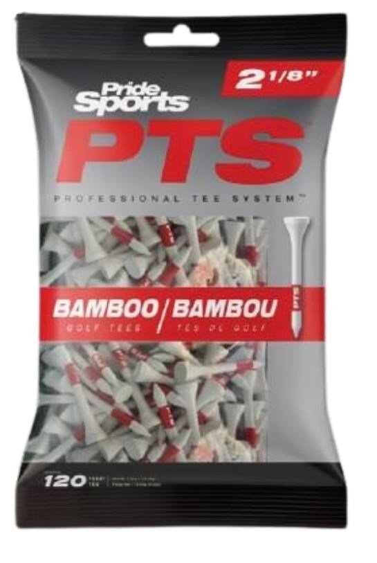 Pride Sports PTS Bamboo tees 53mm (2 1/8"), 120 tees