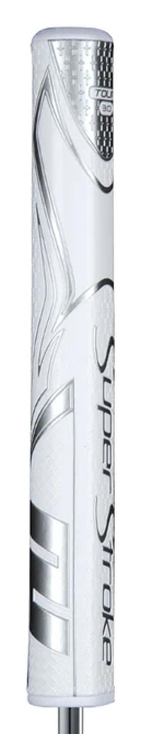 SuperStroke Zenergy Tour 3.0 grip para putter, blanco/plata