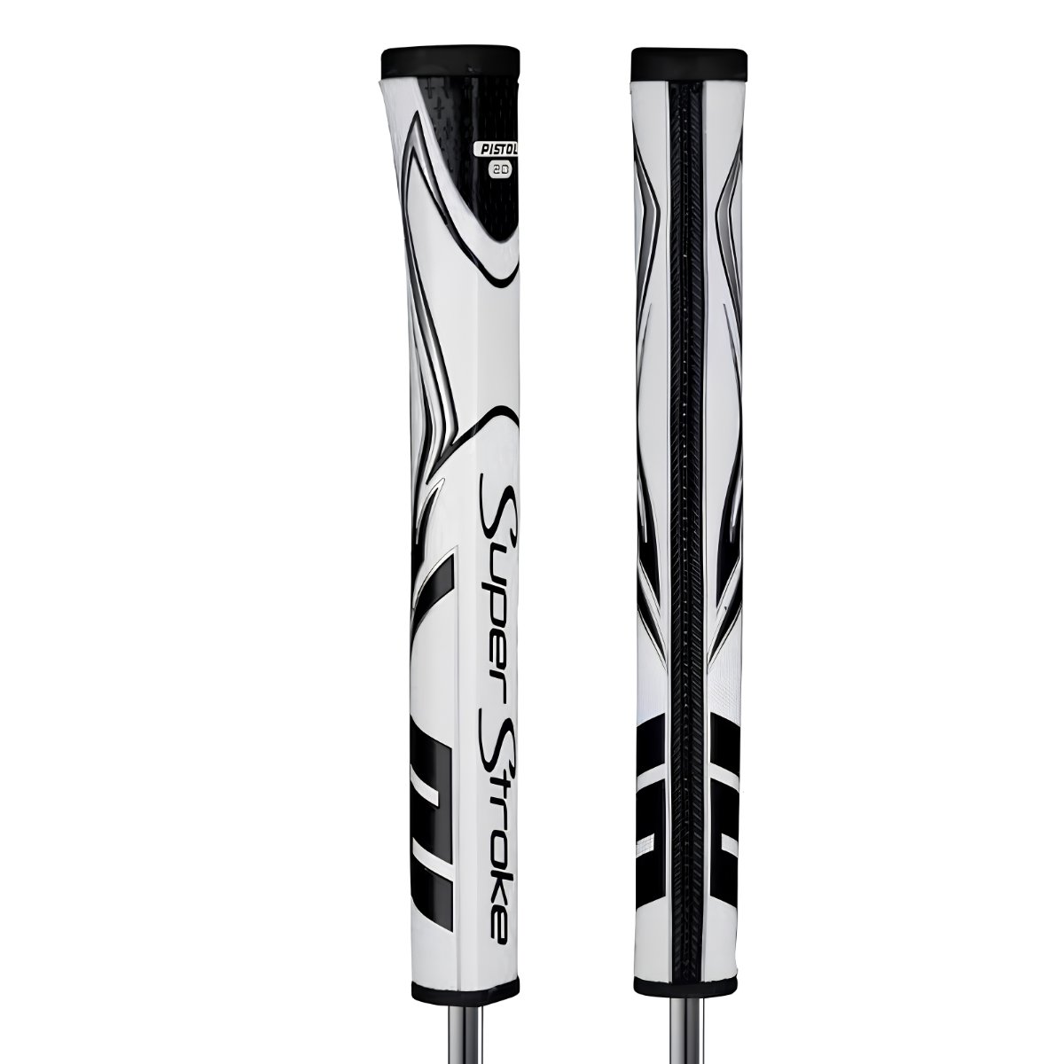 SuperStroke SuperStroke Zenergy Pistol GT 2.0 grip de putter, blanco/negro