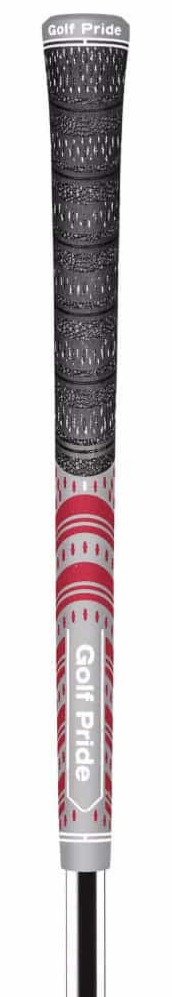 Golf Pride MCC Teams grip (.60 RND), MIDSIZE, gris/rojo