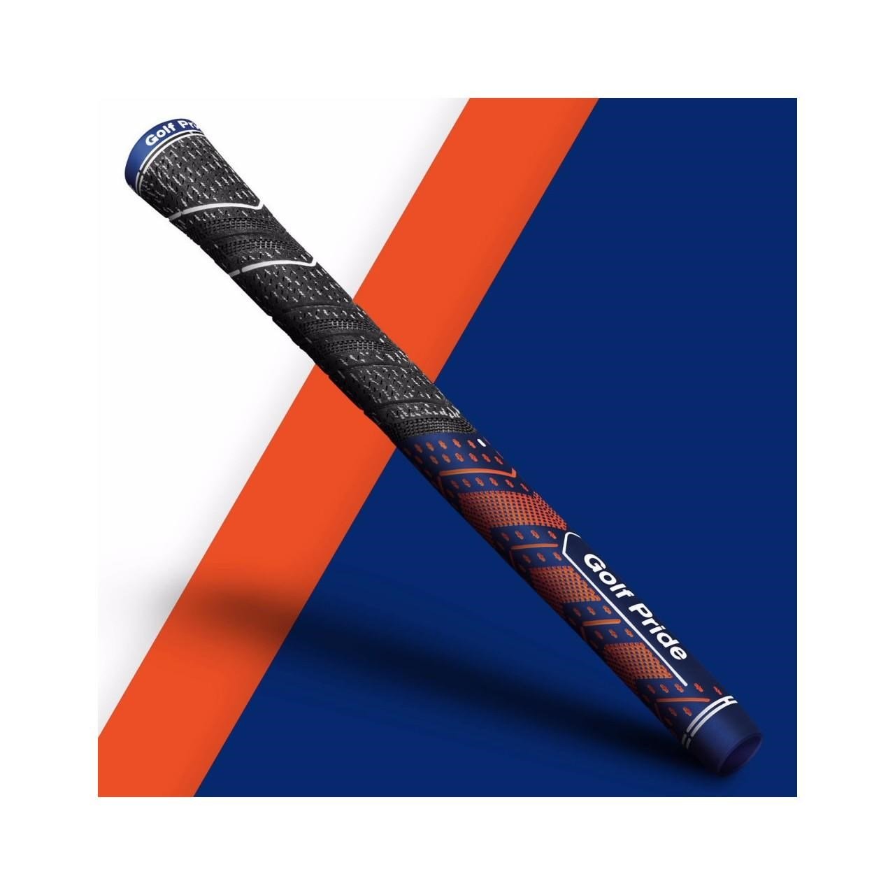 Golf Pride New Decade Multi Compound MCC Teams grip, STANDARD, azul marino/naranja