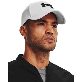 Under Armour Blitzing gorra de hombre, blanca