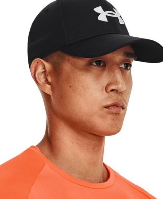 Under Armour Blitzing gorra de hombre, negro/blanco