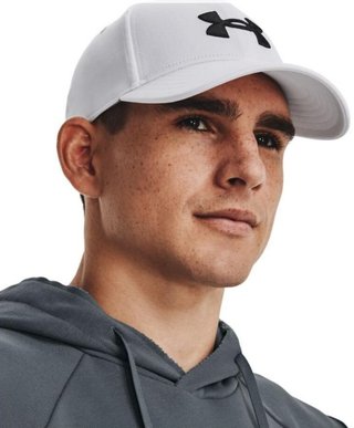 Under Armour Blitzing gorra de hombre, blanca, OSFM