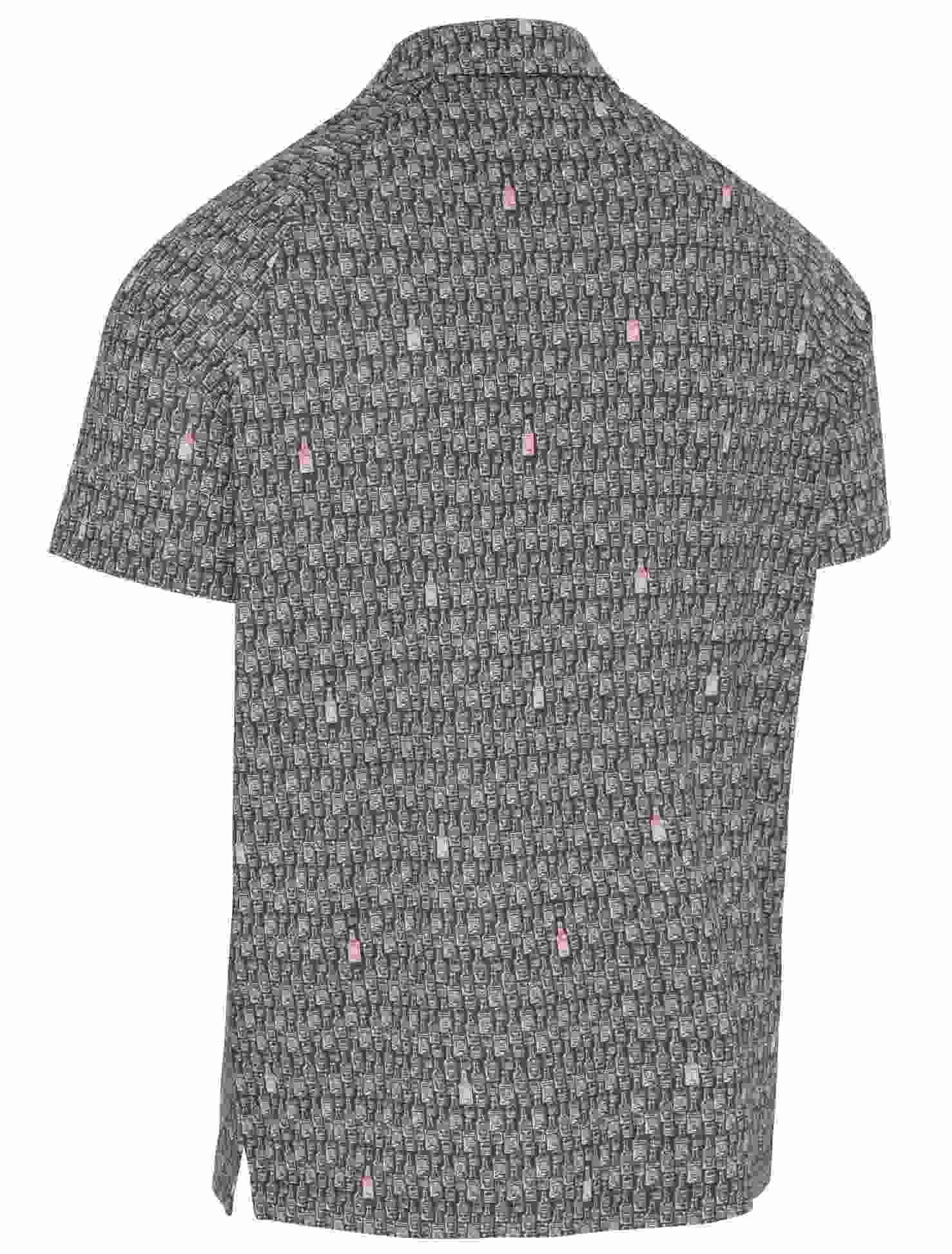 Callaway All-Over Scotch Novelty Print polo de hombre, asphalt