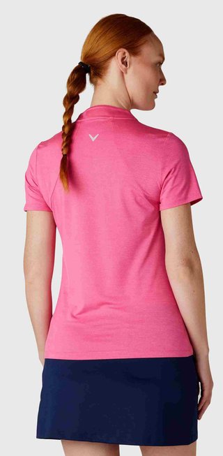 Callaway Tonal Heather polo de mujer, pink peacock
