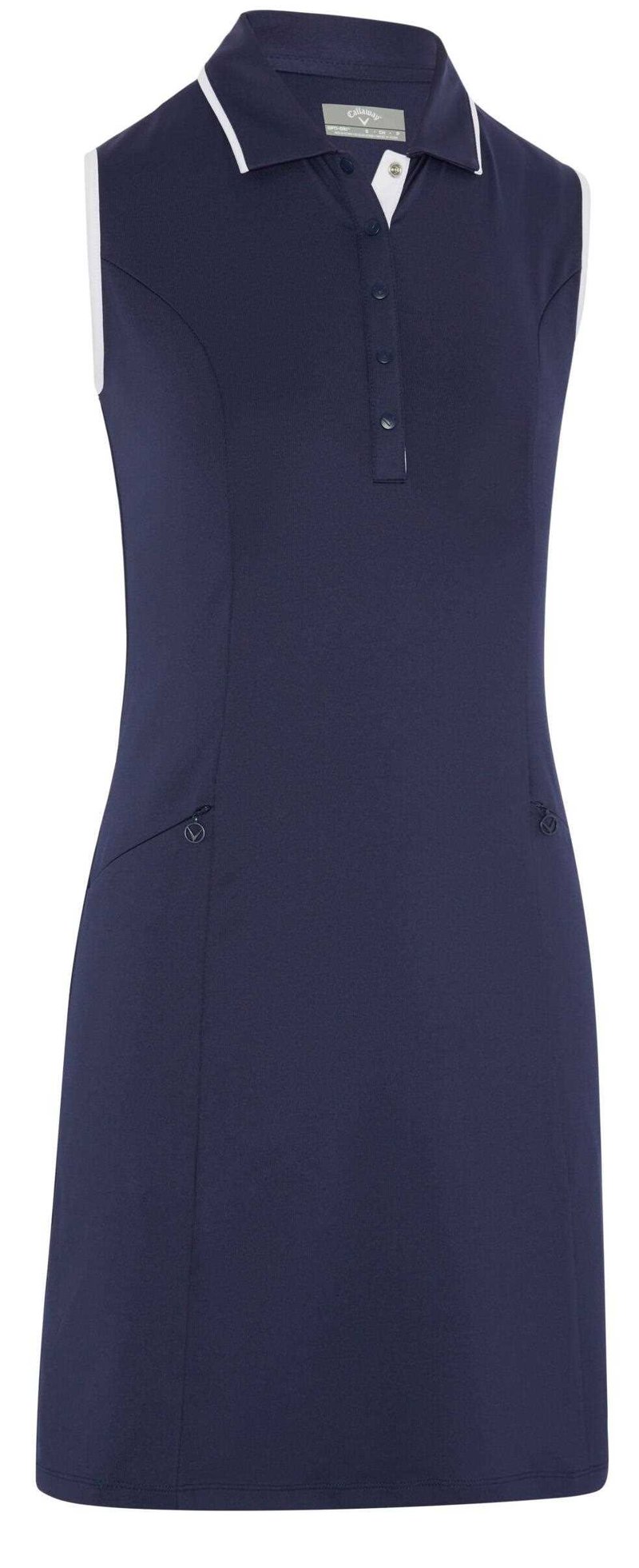 Callaway Sleeveless vestido de golf 2024 para mujer, peacoat