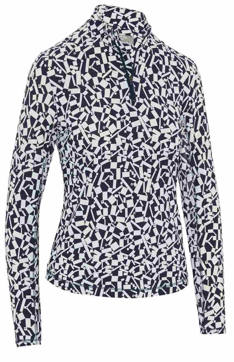 Callaway Two Tone Geo sudadera de mujer, peacoat
