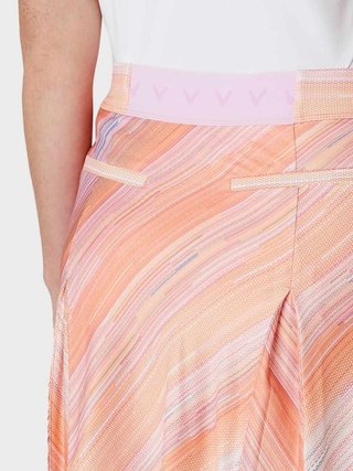Callaway Striped Pleated 17" falda pantalón de mujer 2024, papaya
