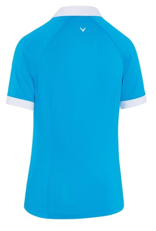 Callaway V-Placket Colorblock polo de mujer, vivid blue