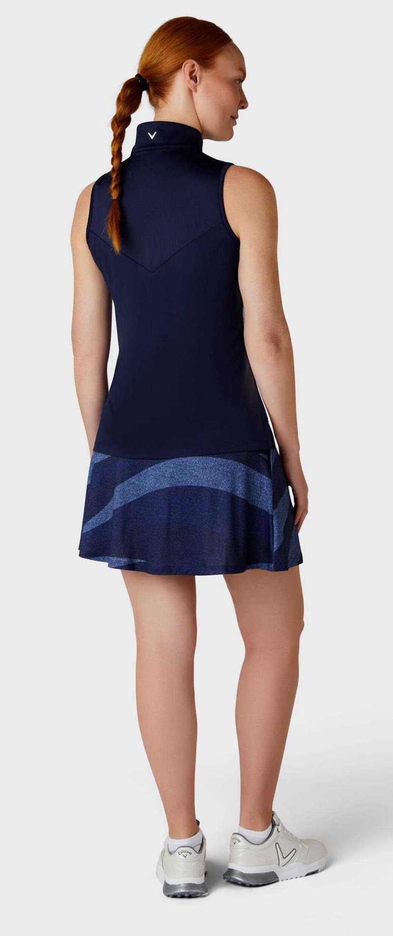 Callaway Gradient Wave Sleeveless polo de mujer, peacoat