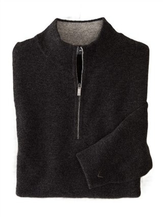 Callaway Premium Cashmere suéter de hombre, flannel heather