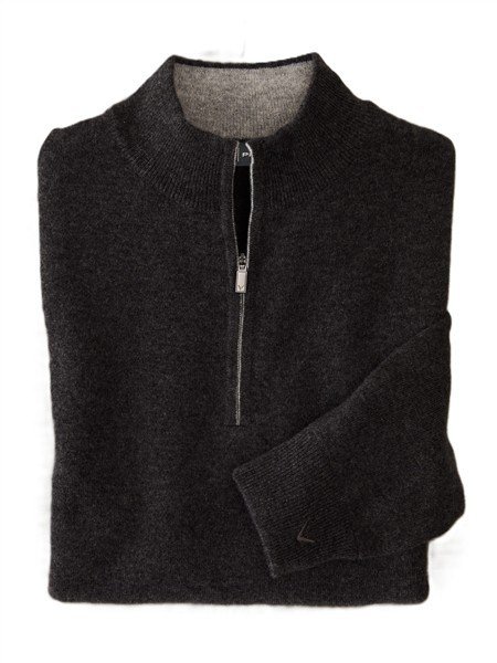 Callaway Premium Cashmere suéter de hombre, flannel heather