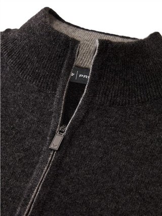 Callaway Premium Cashmere suéter de hombre, flannel heather