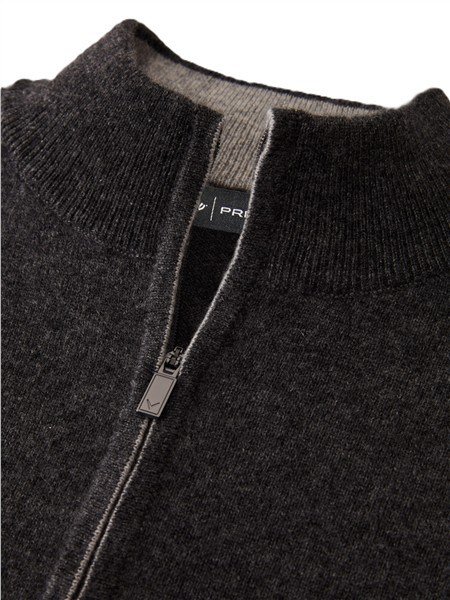 Callaway Premium Cashmere suéter de hombre, flannel heather