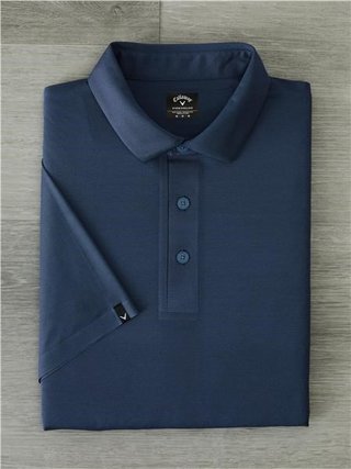 Callaway Premium Jacquard polo de hombre, peacoat