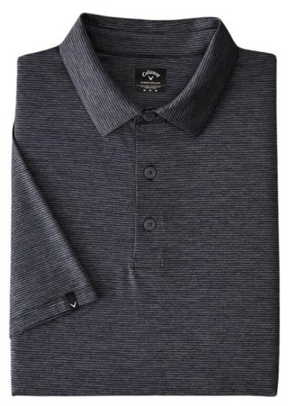 Callaway Premium Fine Line polo de hombre, ebony heather