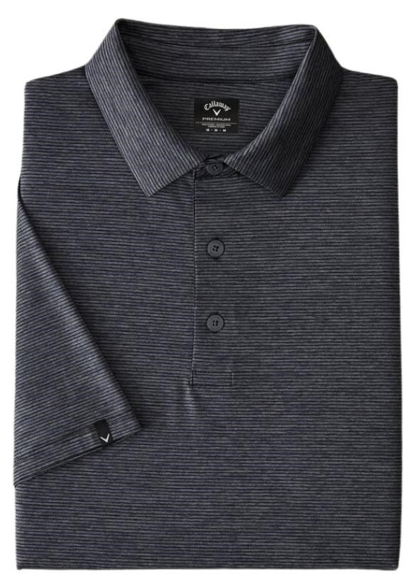Callaway Premium Fine Line polo de hombre, ebony heather