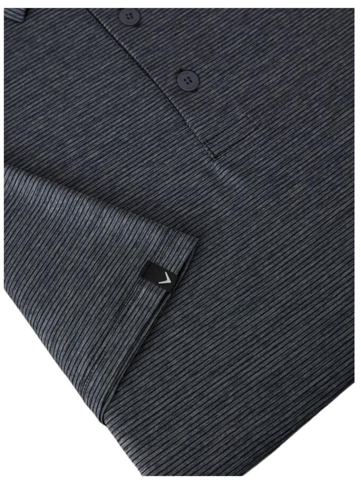 Callaway Premium Fine Line polo de hombre, ebony heather