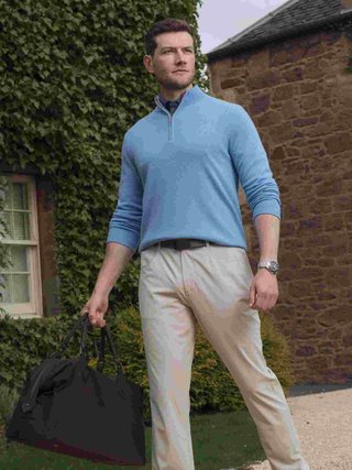 Callaway Premium Tapered pantalones de hombre, silver lining