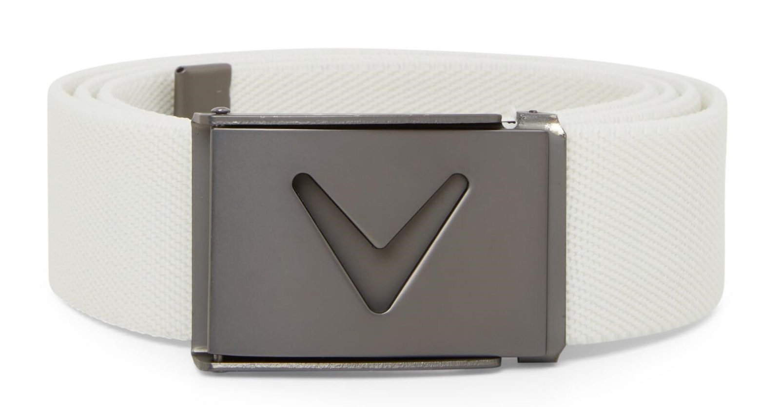 Callaway V-Logo Web cinturón para hombre, blanco