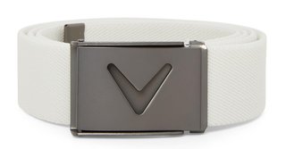 Callaway V-Logo Web cinturón para hombre, blanco