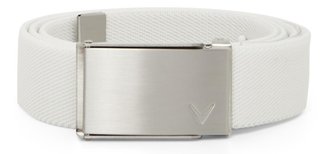 Callaway Cut To Fit Solid Webbed cinturón, blanco
