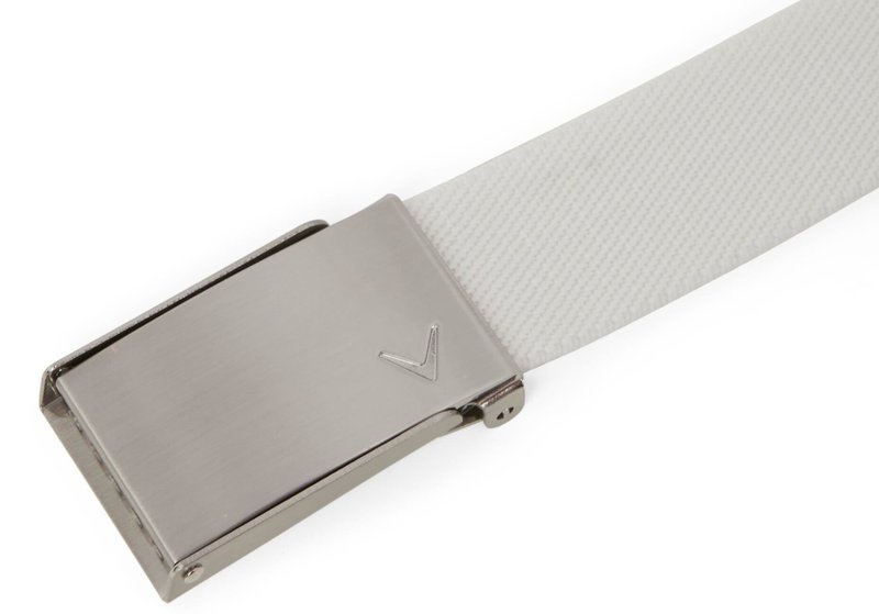 Callaway Cut To Fit Solid Webbed cinturón, blanco