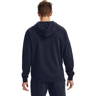 Under Armour Rival Fleece Big Logo sudadera con capucha para hombre, midnight navy