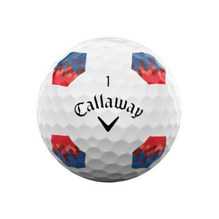 Callaway Chrome Tour TruTrack pelotas de golf, azul/rojo