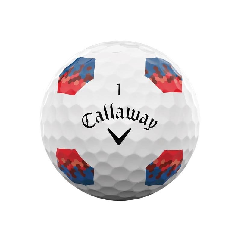 Callaway Chrome Tour TruTrack pelotas de golf, azul/rojo
