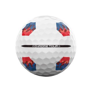 Callaway Chrome Tour TruTrack pelotas de golf, azul/rojo