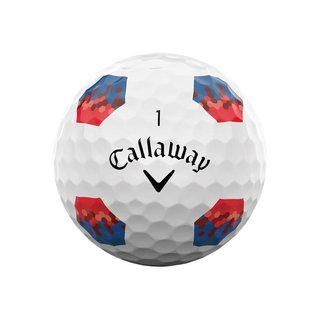 Callaway Chrome Soft TruTrack pelotas de golf, azul/rojo
