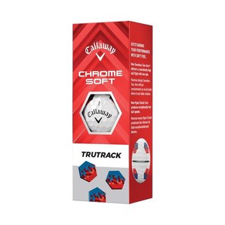Callaway Chrome Soft TruTrack pelotas de golf, azul/rojo