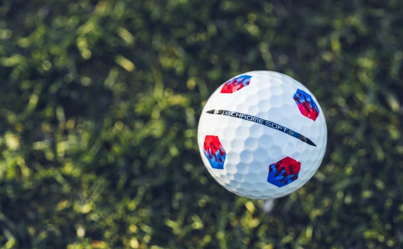 Callaway Chrome Soft TruTrack pelotas de golf, azul/rojo