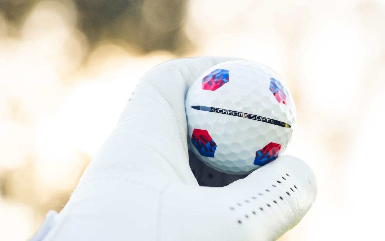 Callaway Chrome Soft TruTrack pelotas de golf, azul/rojo