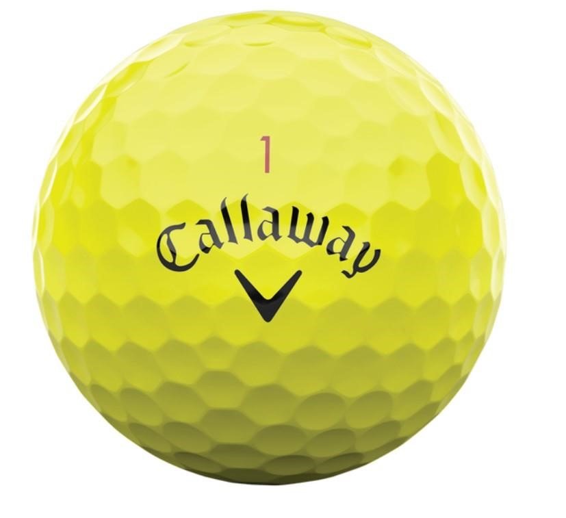 Callaway Chrome Tour 24 pelotas de golf, amarillas