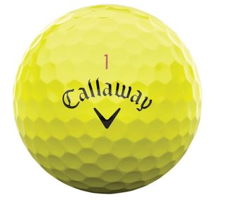 Callaway Chrome Tour 24 pelotas de golf, amarillas