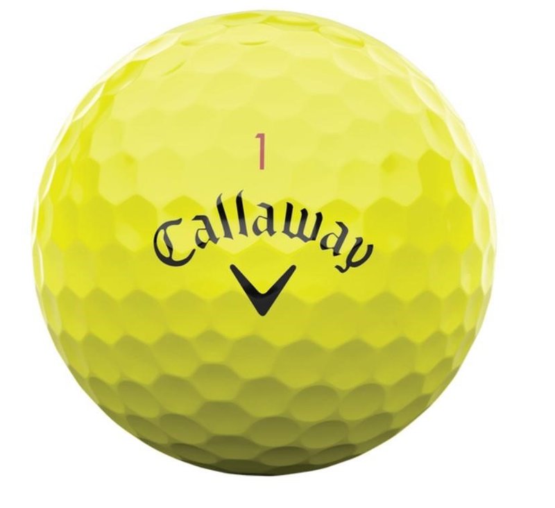 Callaway Chrome Tour 24 pelotas de golf, amarillas