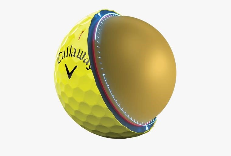 Callaway Chrome Tour 24 pelotas de golf, amarillas