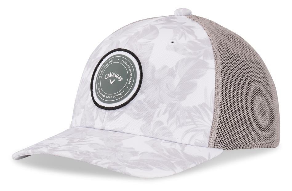 Callaway Playing Through Trucker gorra de hombre, white tropical