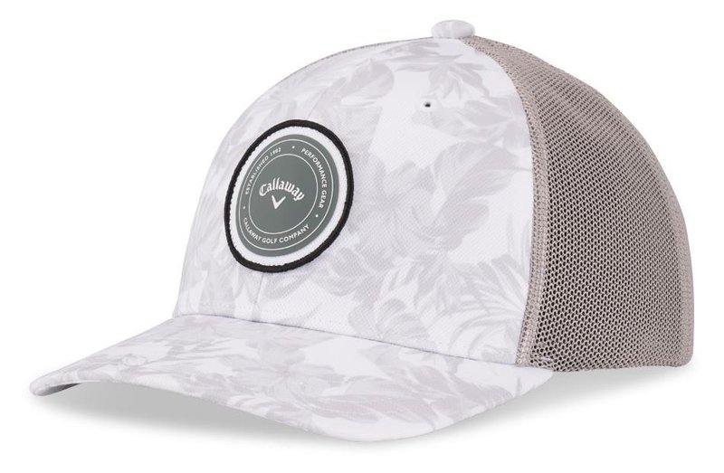 Callaway Playing Through Trucker gorra de hombre, white tropical