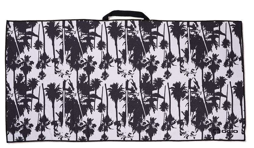Ogio Aloha toalla de golf, negro/blanco