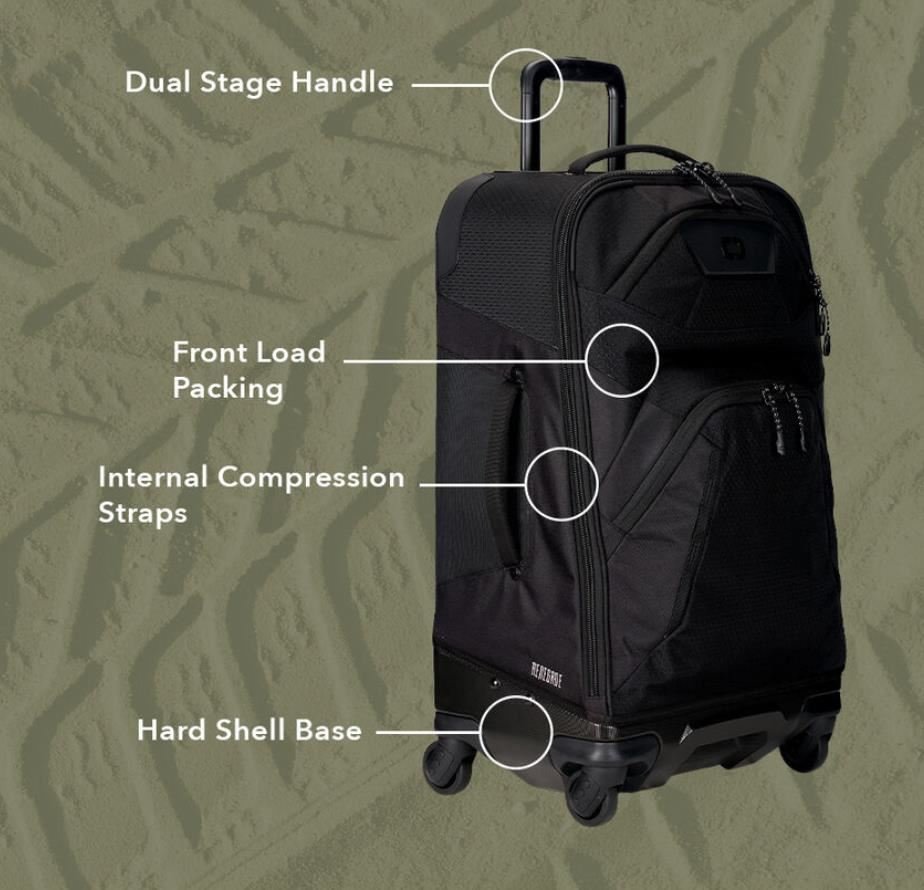 Ogio Renegade 26" 4-Wheel Travel Bag 52L bolsa de golf, navy abyss