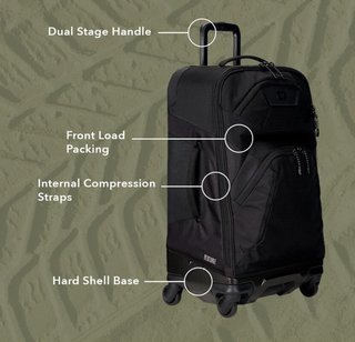 Ogio Renegade 26" 4-Wheel Travel Bag 52L bolsa de golf, navy abyss