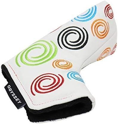 Odyssey Tour Swirl Putter Headcover Blade, blanco