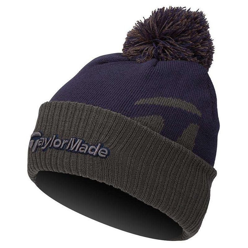 TaylorMade Bobble Beanie gorro de invierno para hombre, azul marino