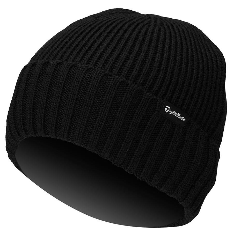 TaylorMade Ribbed Knit gorro de hombre, negro