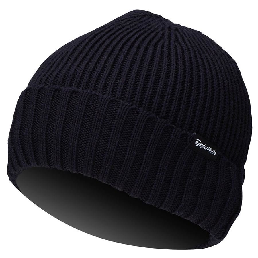 TaylorMade Ribbed Knit gorro de hombre, azul marino