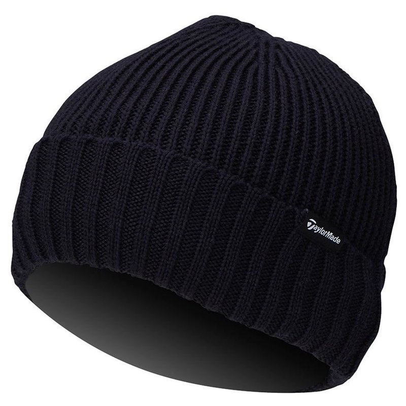 TaylorMade Ribbed Knit gorro de hombre, azul marino